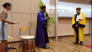 Le professeur Ralph Ludwig, docteur honoris causa de l'université des Antilles (1)