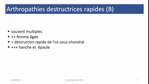 Arthropathie micro cristalline - la chondro-calcinose articulaire