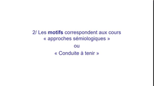 Apprentissage de la sémiologie 3
