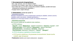 Apprentissage de la sémiologie 6